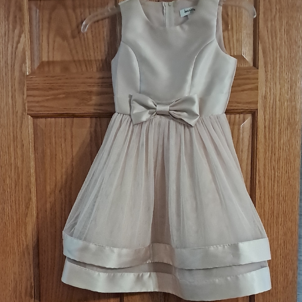 Speechless Cream Sleeveless Dress with Bow
